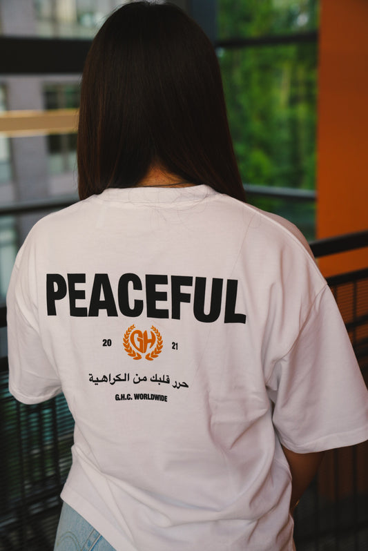 PEACEFUL MOCK NECK TEE